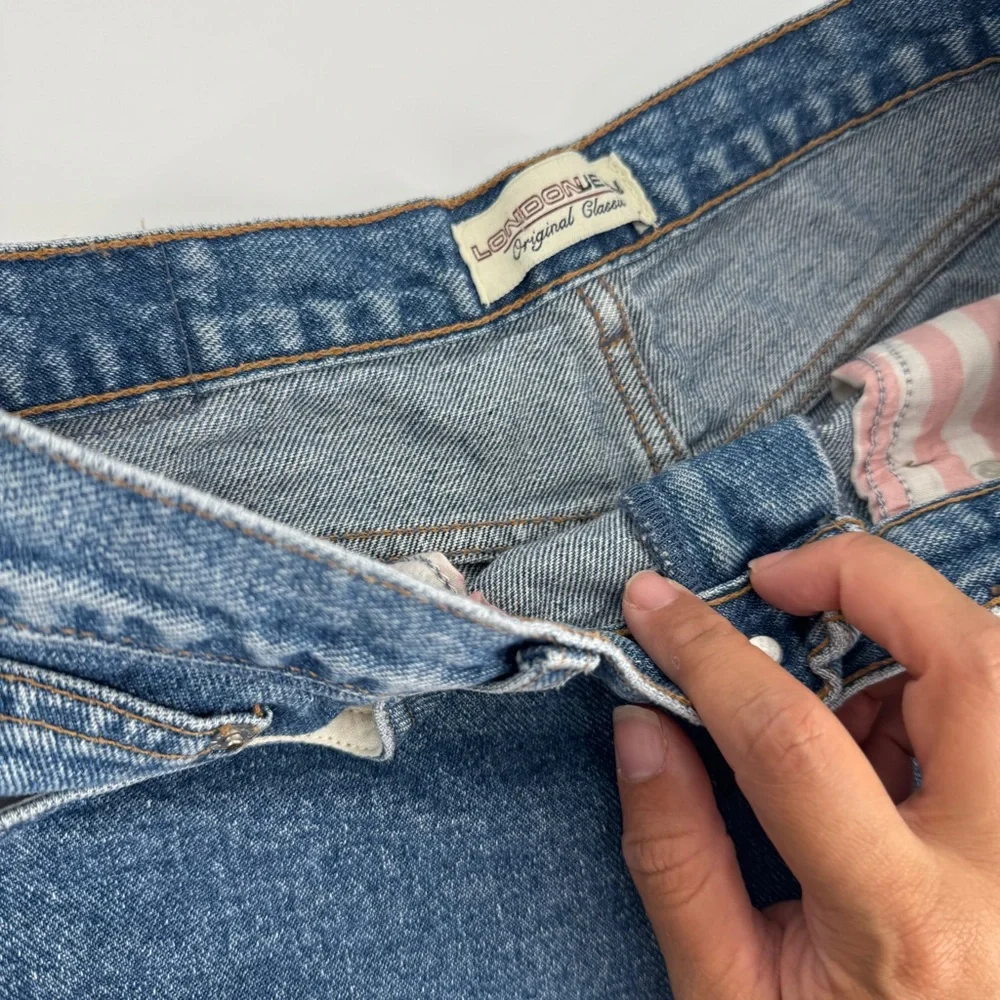 Vintage London jean original classic medium wash jean shorts